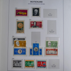 Collection timbres d'Allemagne de l'Est 1949-1974 en 2 albums DAVO.