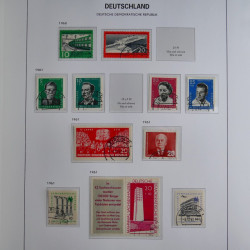 Collection timbres d'Allemagne de l'Est 1949-1974 en 2 albums DAVO.