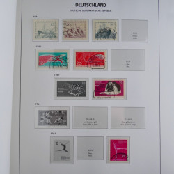 Collection timbres d'Allemagne de l'Est 1949-1974 en 2 albums DAVO.