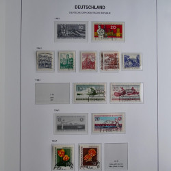 Collection timbres d'Allemagne de l'Est 1949-1974 en 2 albums DAVO.