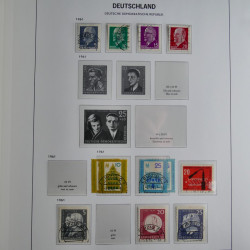 Collection timbres d'Allemagne de l'Est 1949-1974 en 2 albums DAVO.
