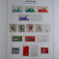 Collection timbres d'Allemagne de l'Est 1949-1974 en 2 albums DAVO.