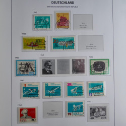 Collection timbres d'Allemagne de l'Est 1949-1974 en 2 albums DAVO.