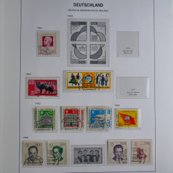 Collection timbres d'Allemagne de l'Est 1949-1974 en 2 albums DAVO.