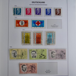 Collection timbres d'Allemagne de l'Est 1949-1974 en 2 albums DAVO.