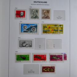 Collection timbres d'Allemagne de l'Est 1949-1974 en 2 albums DAVO.