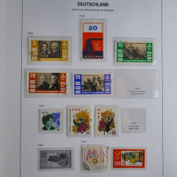 Collection timbres d'Allemagne de l'Est 1949-1974 en 2 albums DAVO.