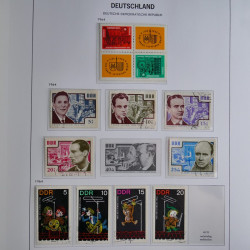 Collection timbres d'Allemagne de l'Est 1949-1974 en 2 albums DAVO.