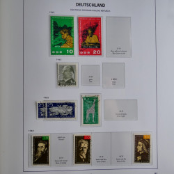 Collection timbres d'Allemagne de l'Est 1949-1974 en 2 albums DAVO.