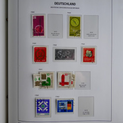 Collection timbres d'Allemagne de l'Est 1949-1974 en 2 albums DAVO.