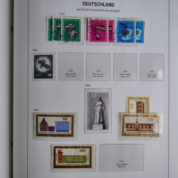 Collection timbres d'Allemagne de l'Est 1949-1974 en 2 albums DAVO.