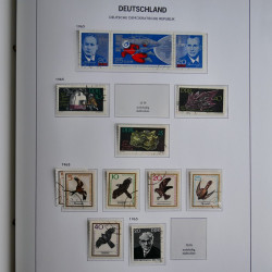 Collection timbres d'Allemagne de l'Est 1949-1974 en 2 albums DAVO.