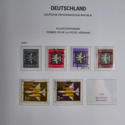 Collection timbres d'Allemagne de l'Est 1949-1974 en 2 albums DAVO.