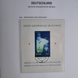 Collection timbres d'Allemagne de l'Est 1949-1974 en 2 albums DAVO.