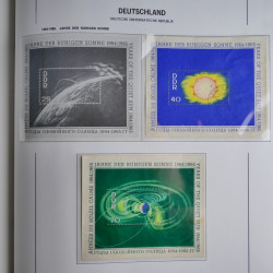 Collection timbres d'Allemagne de l'Est 1949-1974 en 2 albums DAVO.