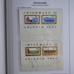 Collection timbres d'Allemagne de l'Est 1949-1974 en 2 albums DAVO.