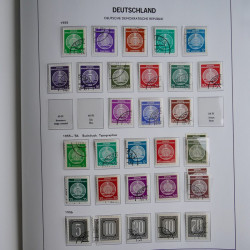 Collection timbres d'Allemagne de l'Est 1949-1974 en 2 albums DAVO.