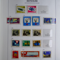 Collection timbres d'Allemagne de l'Est 1949-1974 en 2 albums DAVO.