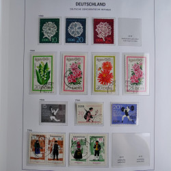 Collection timbres d'Allemagne de l'Est 1949-1974 en 2 albums DAVO.