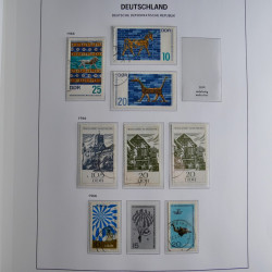 Collection timbres d'Allemagne de l'Est 1949-1974 en 2 albums DAVO.