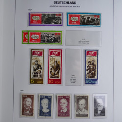 Collection timbres d'Allemagne de l'Est 1949-1974 en 2 albums DAVO.