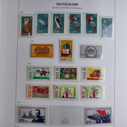 Collection timbres d'Allemagne de l'Est 1949-1974 en 2 albums DAVO.