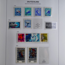Collection timbres d'Allemagne de l'Est 1949-1974 en 2 albums DAVO.