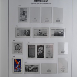 Collection timbres d'Allemagne de l'Est 1949-1974 en 2 albums DAVO.