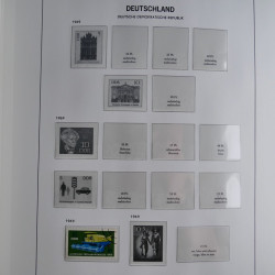 Collection timbres d'Allemagne de l'Est 1949-1974 en 2 albums DAVO.