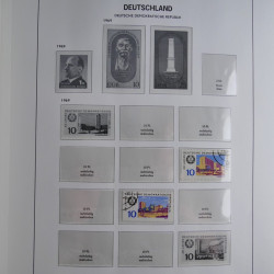 Collection timbres d'Allemagne de l'Est 1949-1974 en 2 albums DAVO.