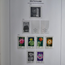 Collection timbres d'Allemagne de l'Est 1949-1974 en 2 albums DAVO.
