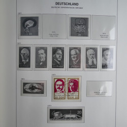 Collection timbres d'Allemagne de l'Est 1949-1974 en 2 albums DAVO.