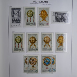 Collection timbres d'Allemagne de l'Est 1949-1974 en 2 albums DAVO.