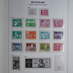 Collection timbres d'Allemagne de l'Est 1949-1974 en 2 albums DAVO.