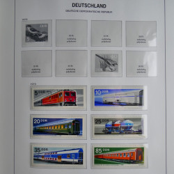 Collection timbres d'Allemagne de l'Est 1949-1974 en 2 albums DAVO.