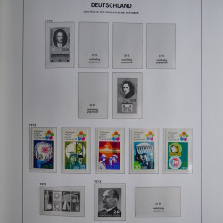 Collection timbres d'Allemagne de l'Est 1949-1974 en 2 albums DAVO.