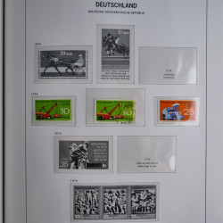 Collection timbres d'Allemagne de l'Est 1949-1974 en 2 albums DAVO.