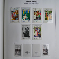 Collection timbres d'Allemagne de l'Est 1949-1974 en 2 albums DAVO.