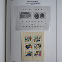 Collection timbres d'Allemagne de l'Est 1949-1974 en 2 albums DAVO.
