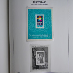 Collection timbres d'Allemagne de l'Est 1949-1974 en 2 albums DAVO.