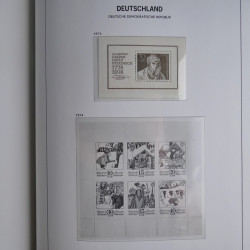Collection timbres d'Allemagne de l'Est 1949-1974 en 2 albums DAVO.