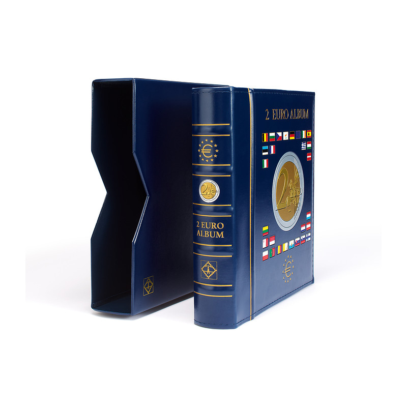 Reliure Vista Leuchtturm spécial 2 euros commémoratives avec étui de protection.