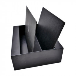 Boite de rangement et présentation pour cartes de classement format A5.