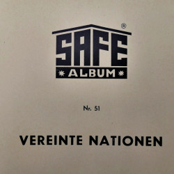 Reliure Safe avec des feuilles préimprimées Nations Unies 1951-1967.