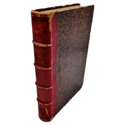 Revues la semaine des familles reliées 1876-1877 avec plus de 20 oblitérations fer à cheval Strasbourg.