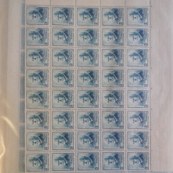 Lot de divers feuilles de timbres de France dont vignette expo N°19 en album.