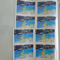 Lot de timbres en feuilles divers pays, thématiques, variétés en album.