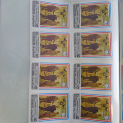 Lot de timbres en feuilles divers pays, thématiques, variétés en album.