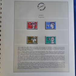 Collection timbres Histoire de l'aviation en album Lindner.