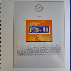 Collection timbres Histoire de l'aviation en album Lindner.